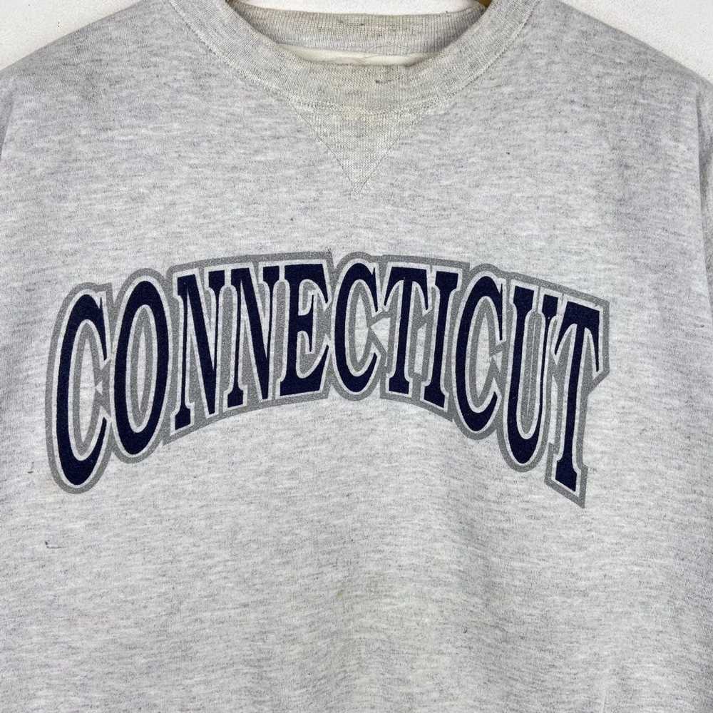 American College × Vintage Vintage CONNECTICUT Sw… - image 3