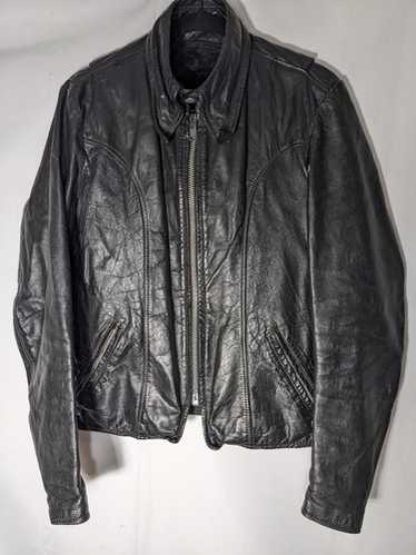 ジャケット・アウター 80s BROOKS Single Biker JKT VTG Vintage 80s Brooks Motorcycle Biker Leather Jacket Mens 42 W