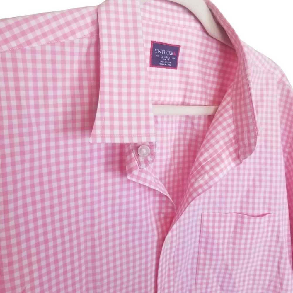 UNTUCKit UNTUCKit XL Gingham Long Sleeves Slim Fi… - image 5