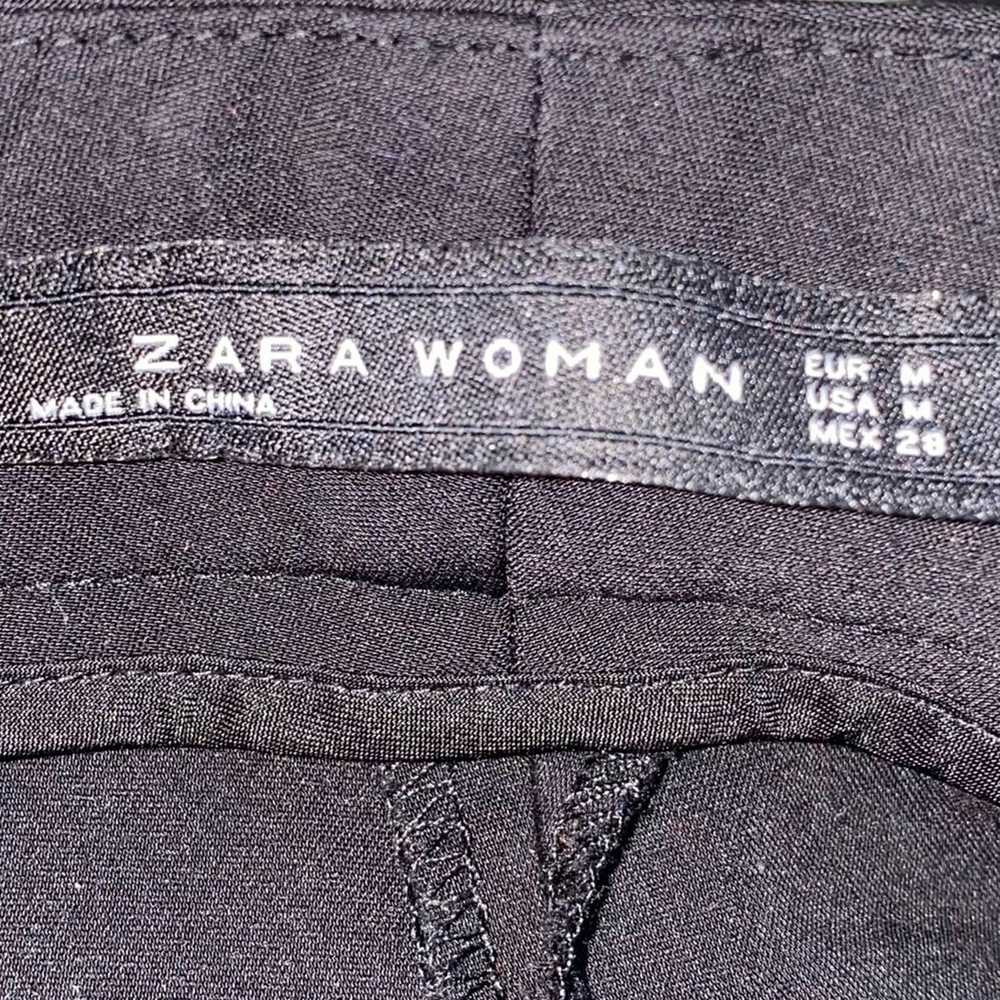 Zara Zara Woman Black Pants with White Stripe - image 5