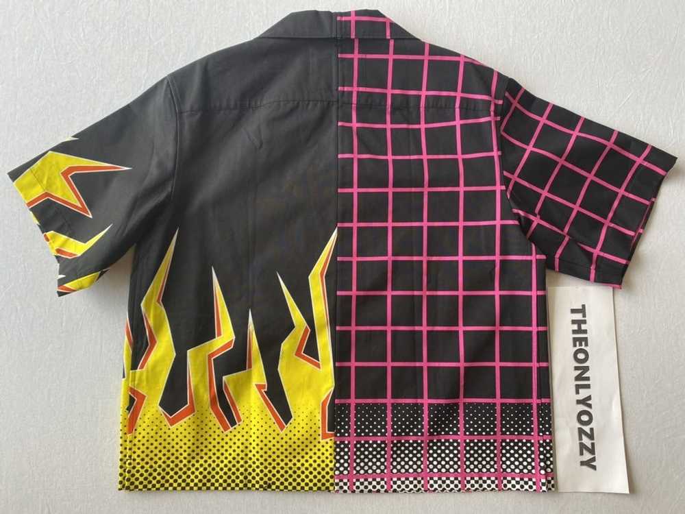 Prada Prada Double Match Bowling Shirt Black Pink… - image 4