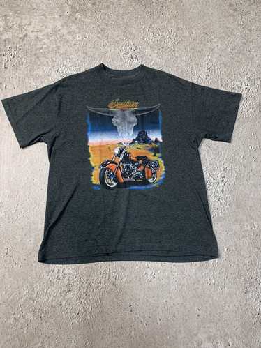 workingclassrebel Vintage Indian Motorcycle T Shirt Laughing Indian by Trinity Productions Made in The USA 1991 New with Tags