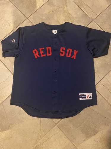 Youth Majestic Boston Red Sox #15 Dustin Pedroia Authentic Red Alternate  Home Cool Base MLB Jersey