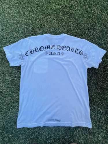 Chrome Hearts Las Vegas Sign T-Shirt White - NOBLEMARS
