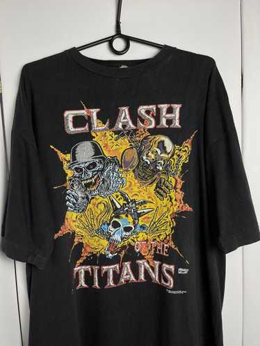 Anthrax Slayer Megadeth Alice In Chains 1990 - 91 Clash Of The Titans Tour  Shirt - ReproTees - The Home of Vintage Retro and Custom T-Shirts!