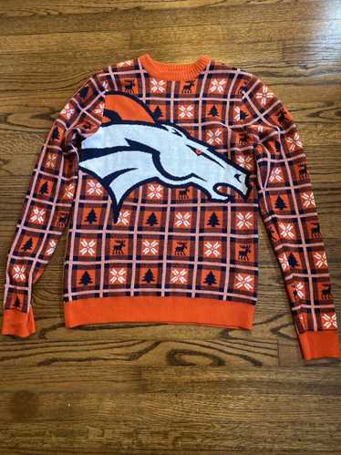 NFL × Vintage Ugly Denver Broncos Christmas Sweate