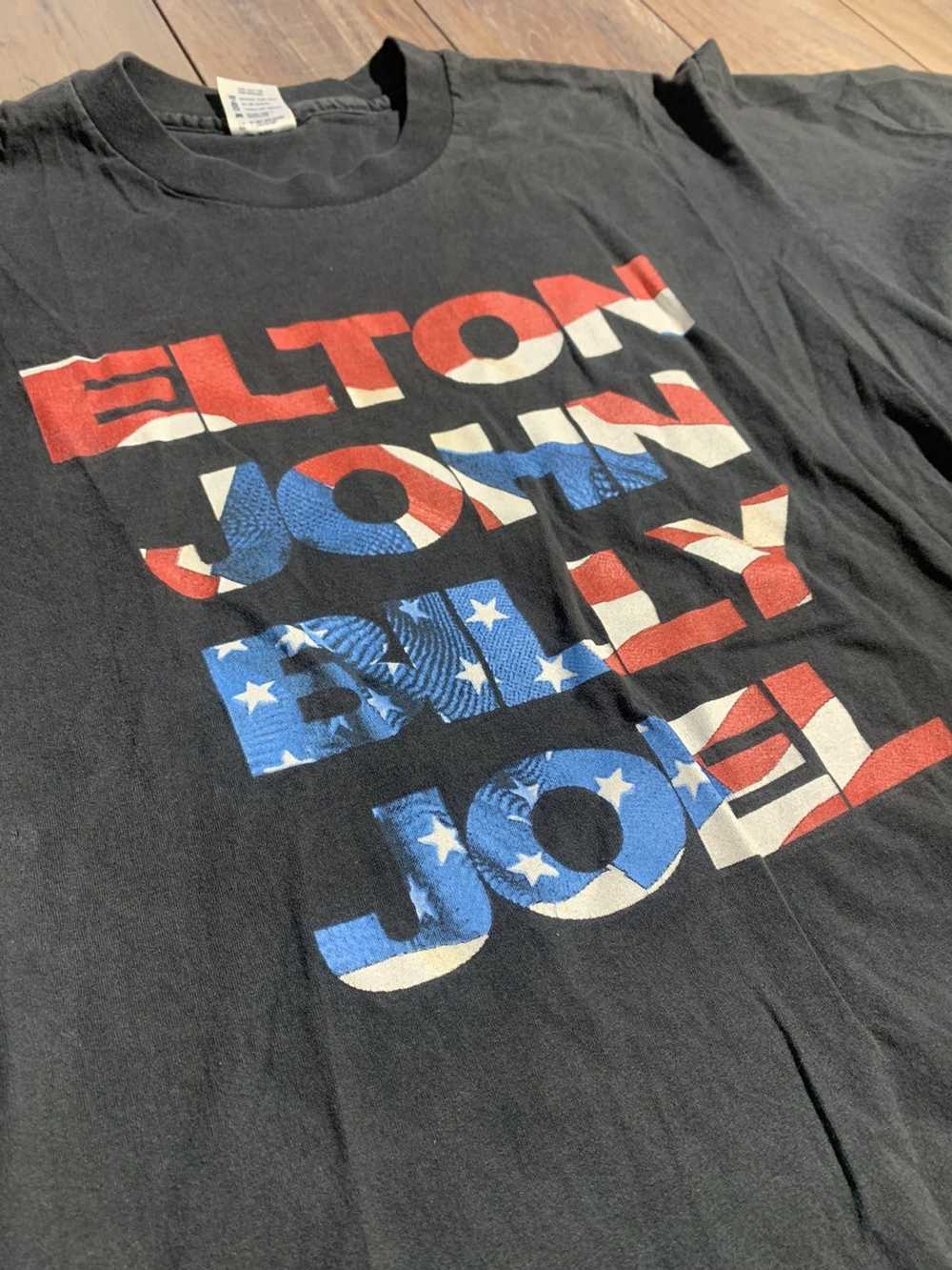 Band Tees × Vintage Vintage Elton John + billy Jo… - image 1