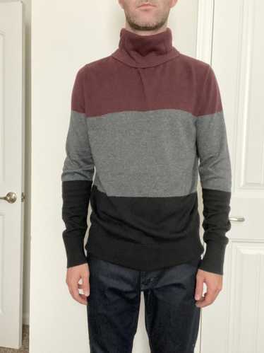 Target Basics Maroon Black Grey turtleneck