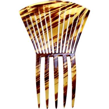 Art Deco hair comb faux shell Spanish style hair … - image 1