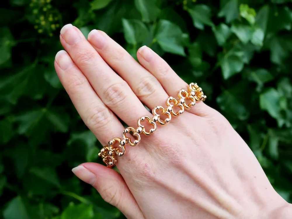 Antique 9ct Yellow and Rose Gold Expandable Brace… - image 2