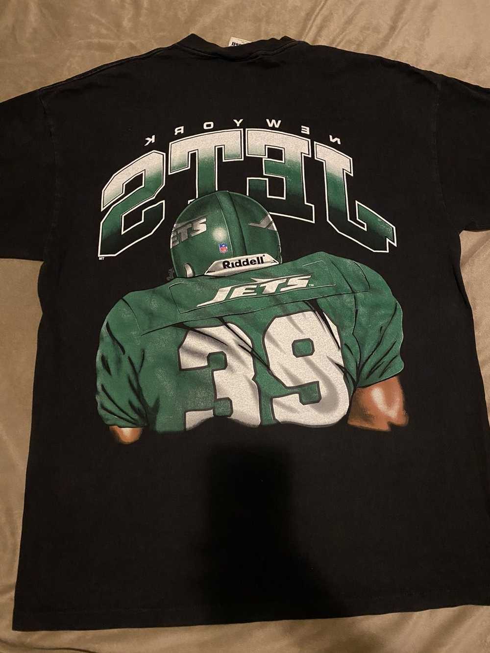 Vintage 80s Football Shirt NEW YORK JETS Tshirt / 1980s