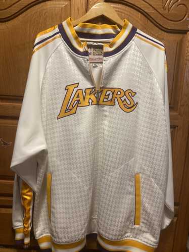 Adidas HWC Los Angeles Lakers Jerry West 44 White Throwback Jersey Mens L