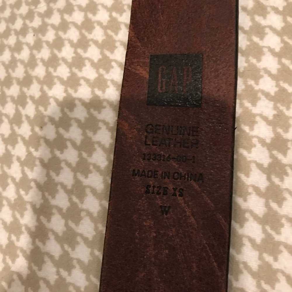 Gap GAP Genuine Leather studded brown belt XS - image 3