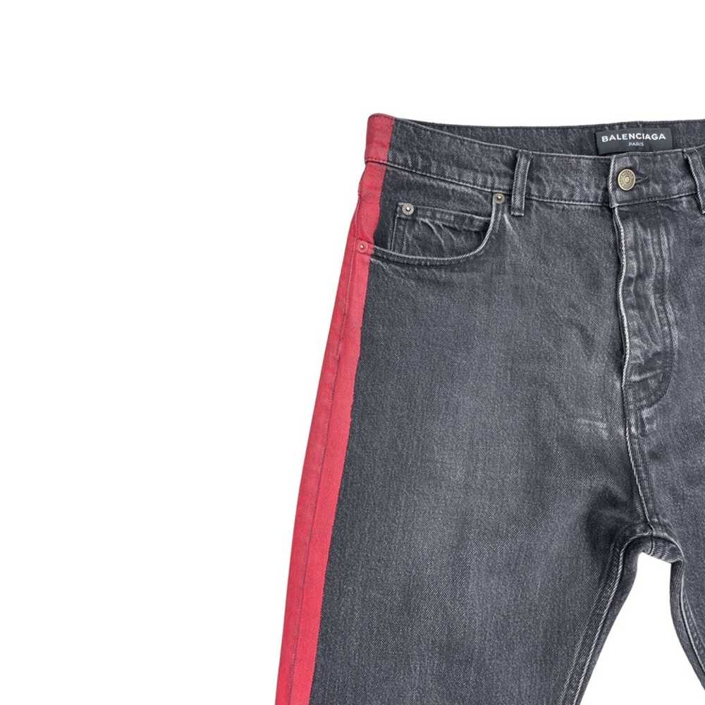 Balenciaga SS17 Red Stripe Jeans - image 8