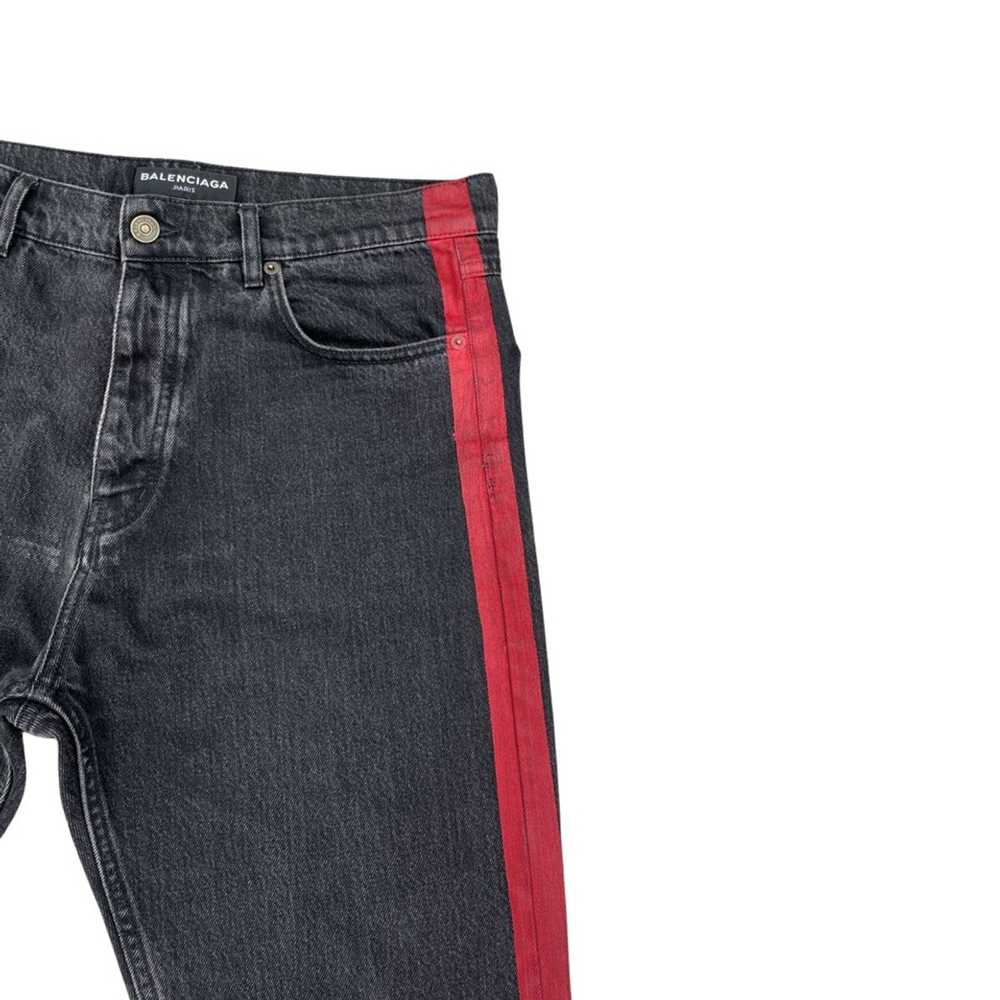 Balenciaga SS17 Red Stripe Jeans - image 9