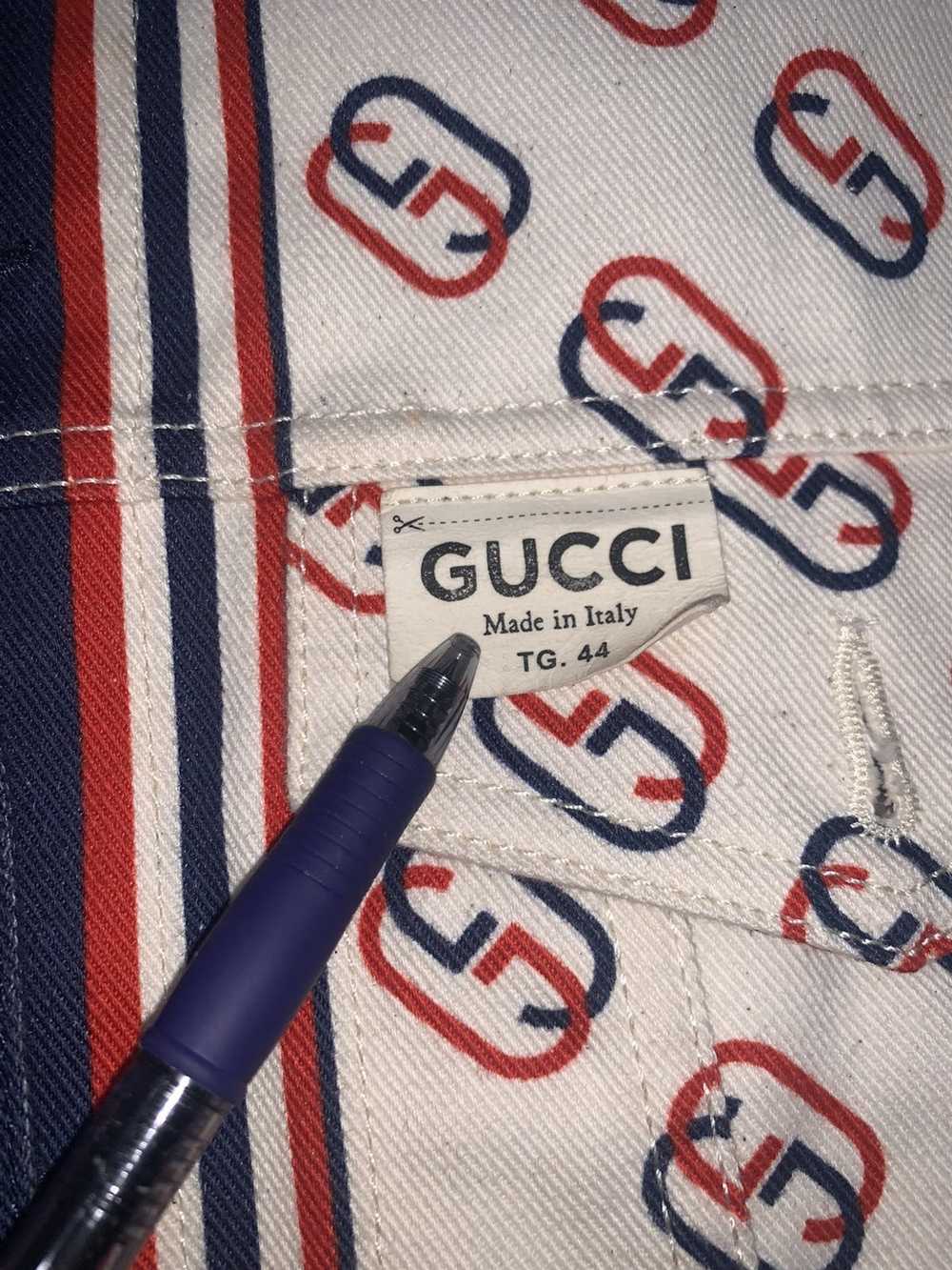 Gucci Gucci Twill Monogram Denim Jacket - image 2