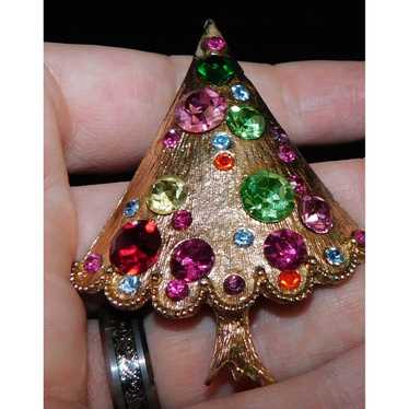 Other Vintage Stylized Christmas Tree Brooch - image 1