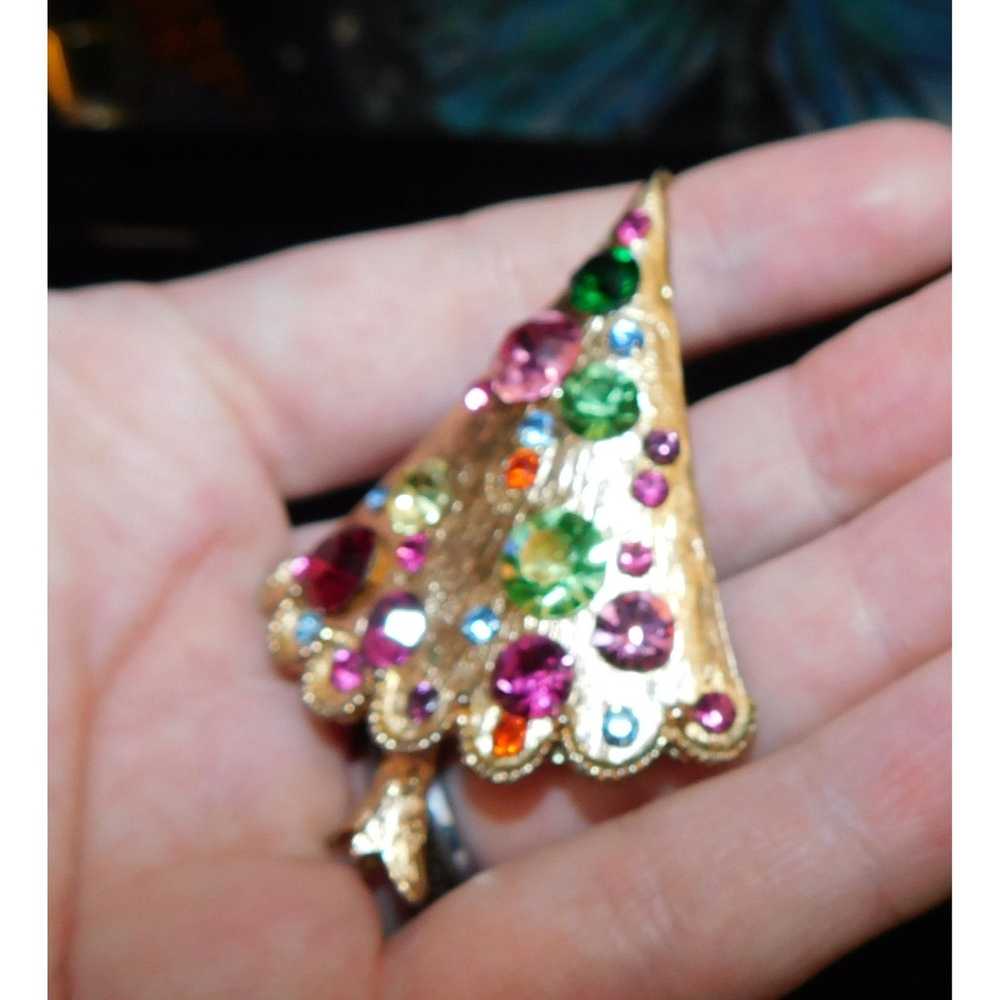 Other Vintage Stylized Christmas Tree Brooch - image 6