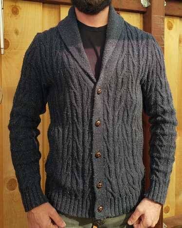 Custom Handmade crochet cotton cableknit cardigan