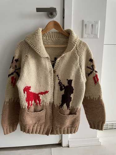 Handmade Vintage Sweater Wool PheasantHunting Card