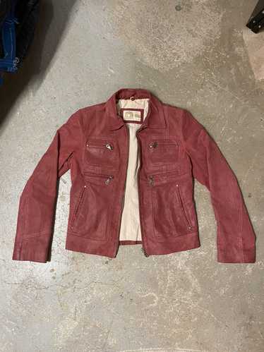 KARA Kara Red Leather Jacket