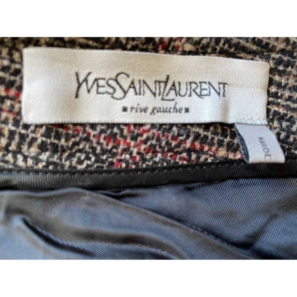 Yves Saint Laurent Wool mid-length skirt - image 7