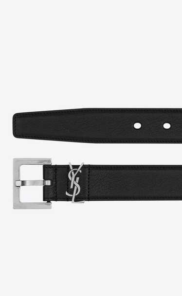 Yves Saint Laurent YSL Monogram Belt Black