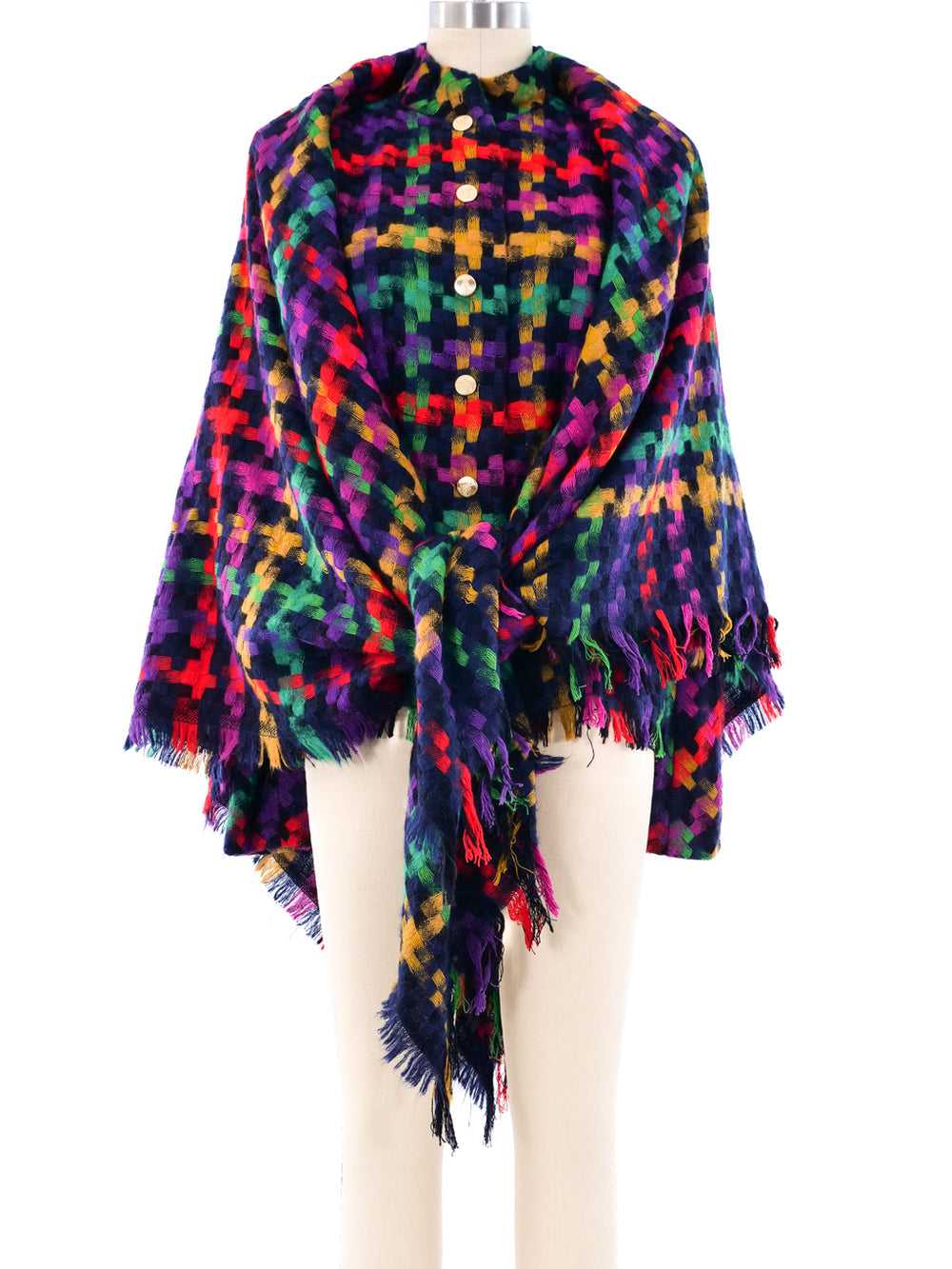 Pauline Trigere Woven Blazer with Scarf - image 8