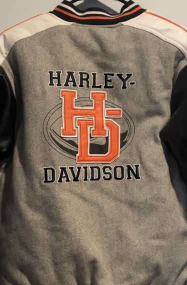 Harley Davidson Harley Davidson Varsity Jacket / … - image 1