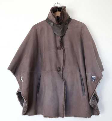 Escada Sport Suede Lamb Leather Women Cape Coat P… - image 1