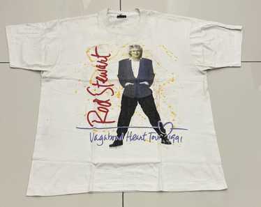 Band Tees × Vintage Vintage Rod Stewart Vagabond … - image 1