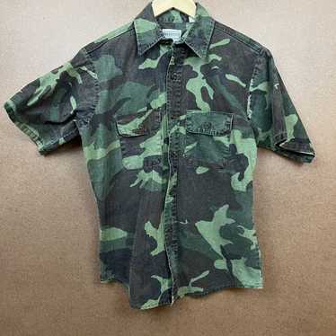 Camo × Five Brother × Vintage VTG 80s Faded Single