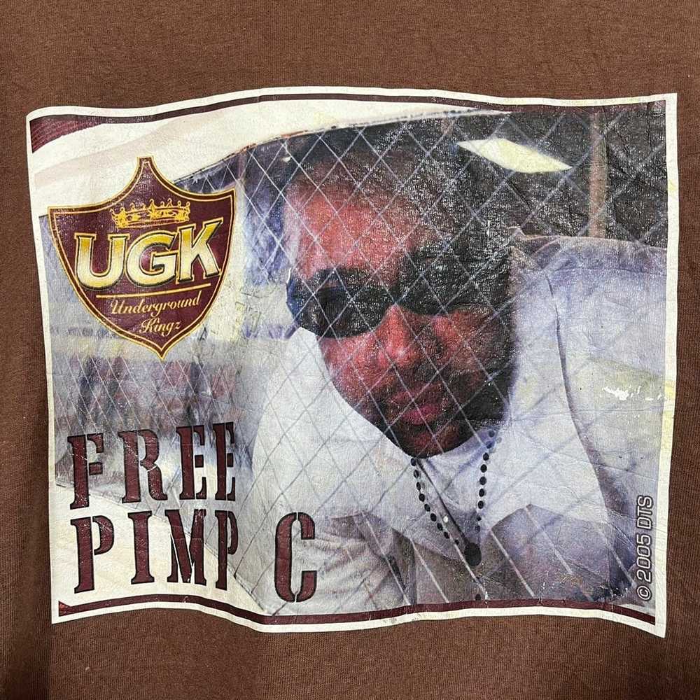 Rap Tees × Vintage Vintage Free Pimp C UGK "Under… - image 4