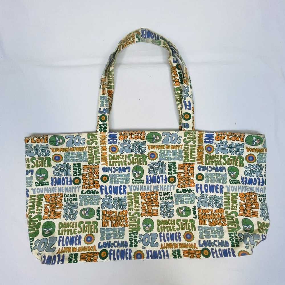 Art × Streetwear × Vintage 70s DANCE FLOWER TOTE … - image 2