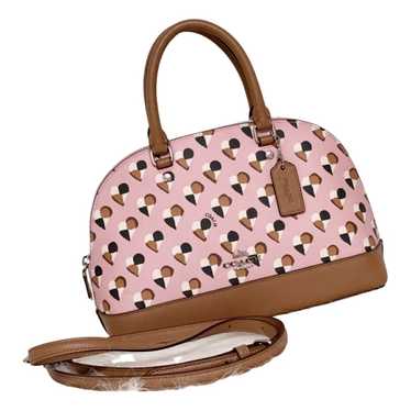 Cartable mini sierra leather handbag Coach Black in Leather - 32857977