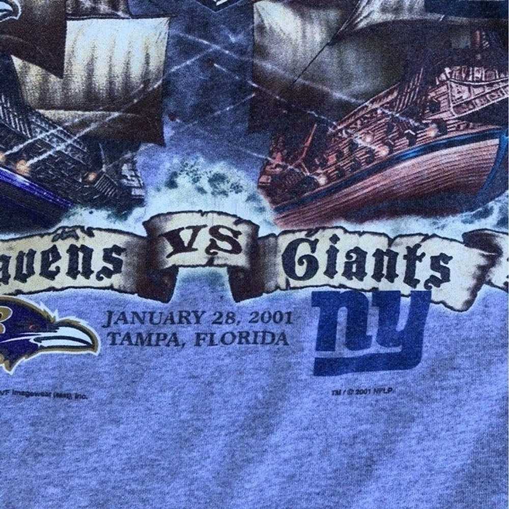 Lee Vintage 2001 Ravens Giants Super Bowl Pirate … - image 2