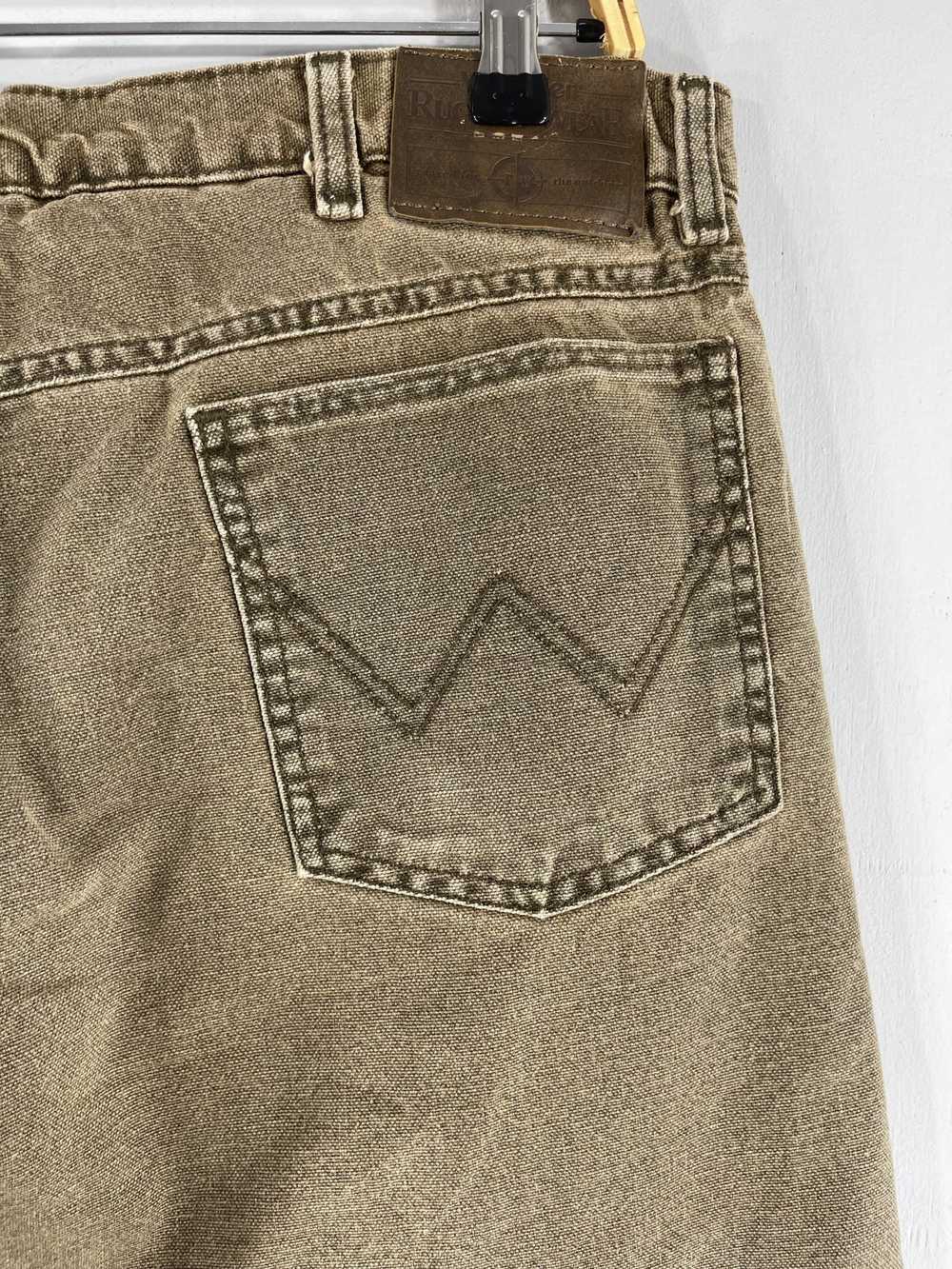 Custom × Distressed Denim × Wrangler W35 L31 Vint… - image 7