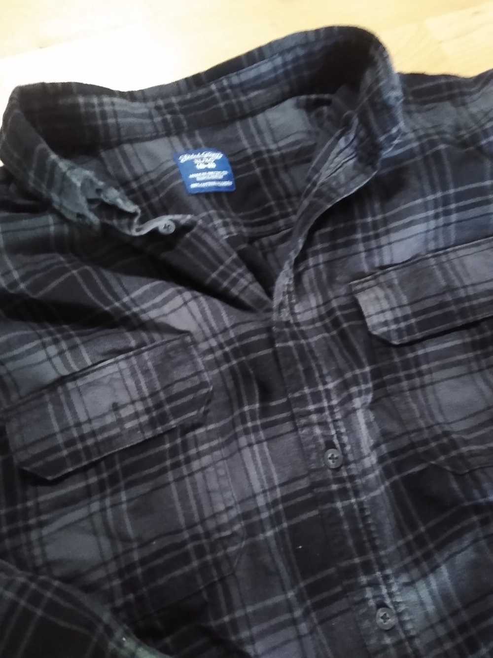 Faded Glory Vintage Faded Glory Black Flannel Men… - image 2