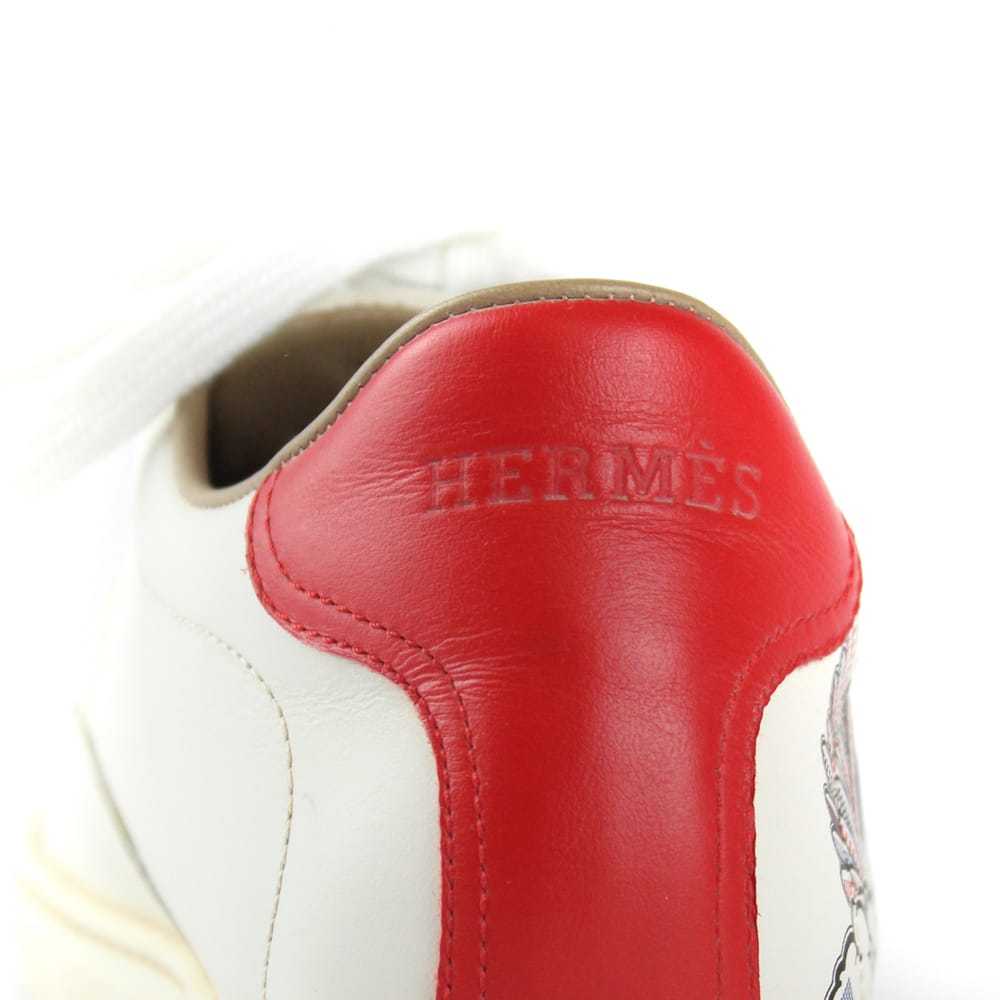 Hermès Quicker leather trainers - image 7