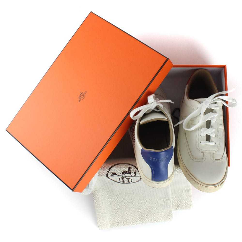 Hermès Quicker leather trainers - image 8