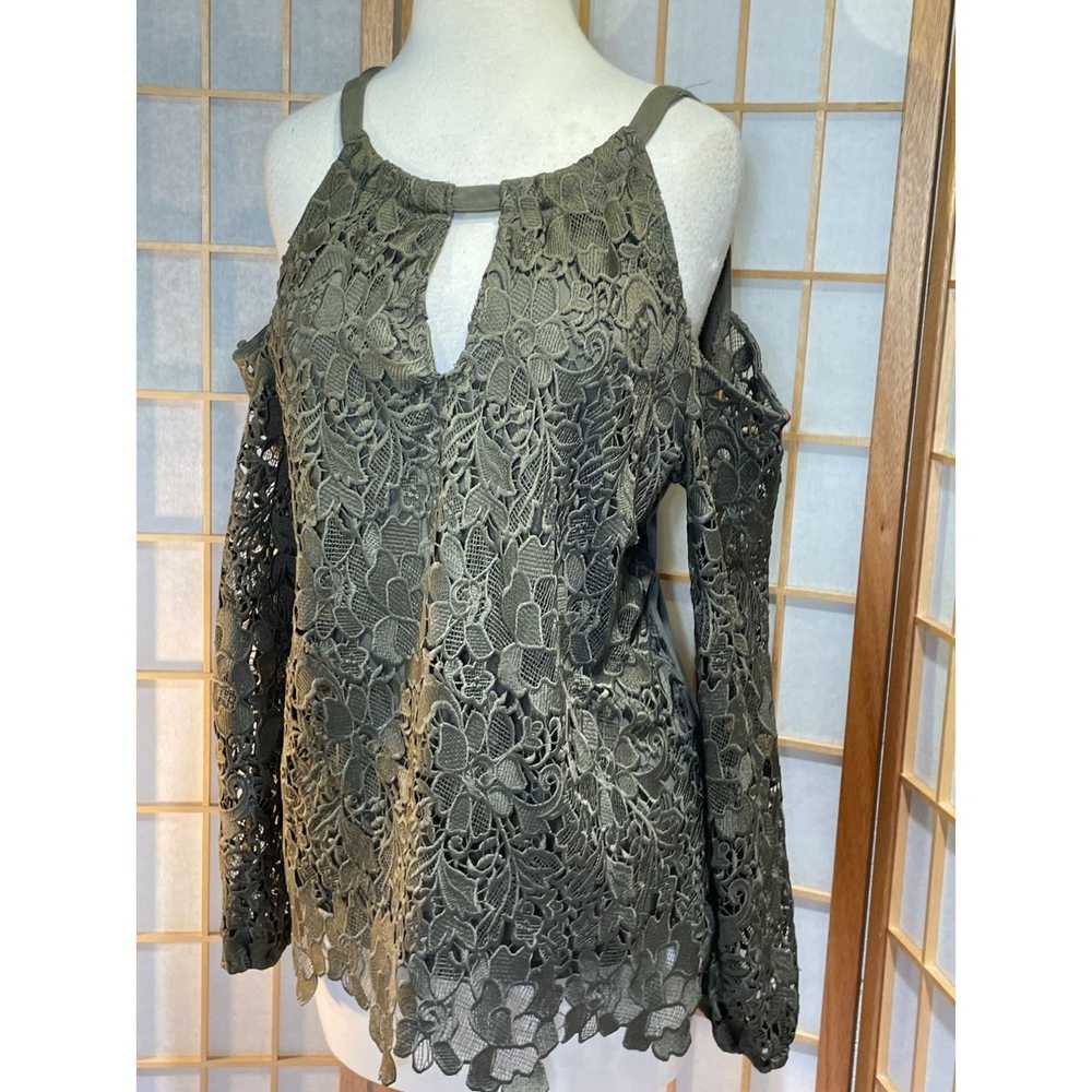 Other International Concepts Med Cold Shoulder Top - image 1