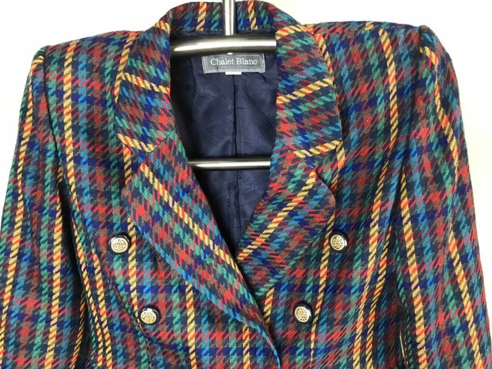 Tailor Made × Vintage 90s vintage colorful wool b… - image 3