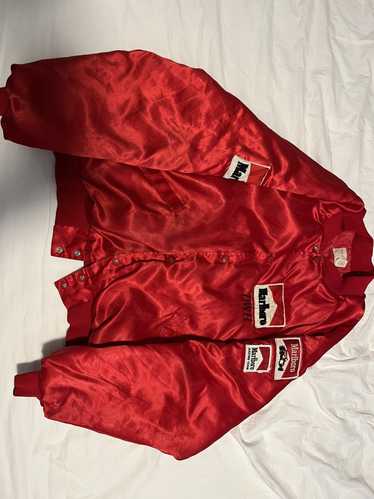 Formula F1 Championship Raceway Marlboro White and Red Genuine Leather  Jacket – MNCLeather