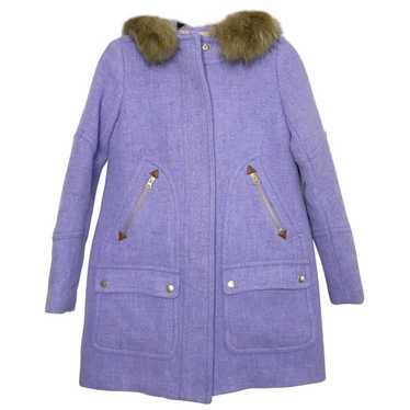 J.Crew Faux fur peacoat