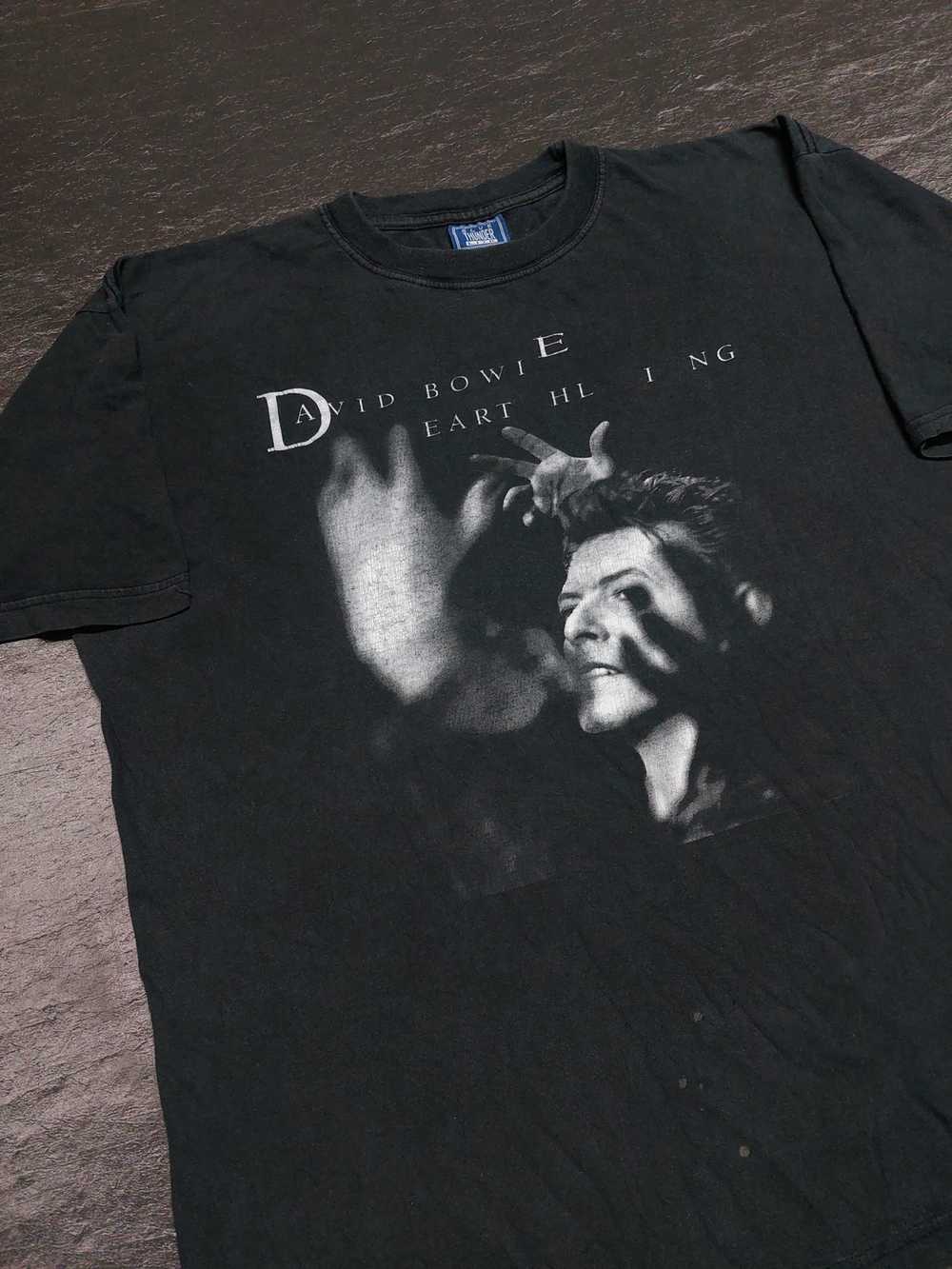 David Bowie Vintage T Shirt Music Large Earthling 90s 海外 即決-