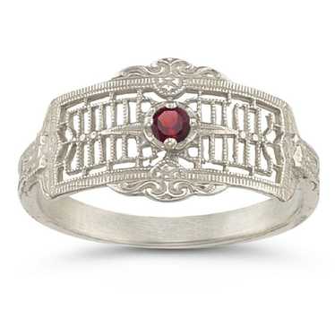 Apples of Gold White gold ring - image 1