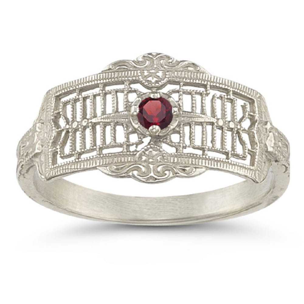 Apples of Gold White gold ring - image 3