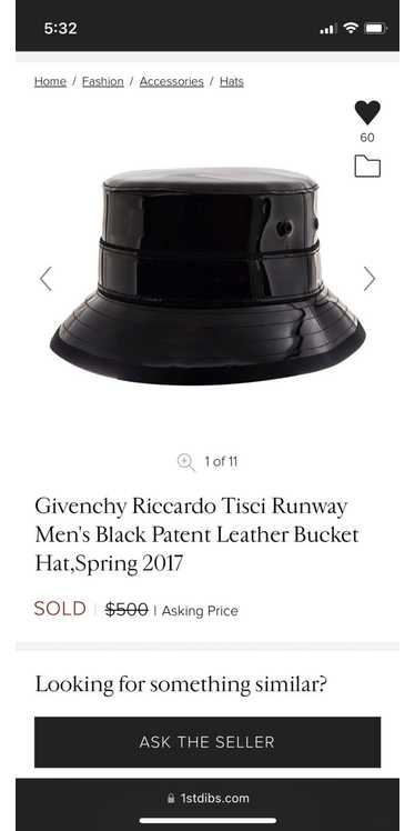 Givenchy Givenchy shiny leather bucket hat