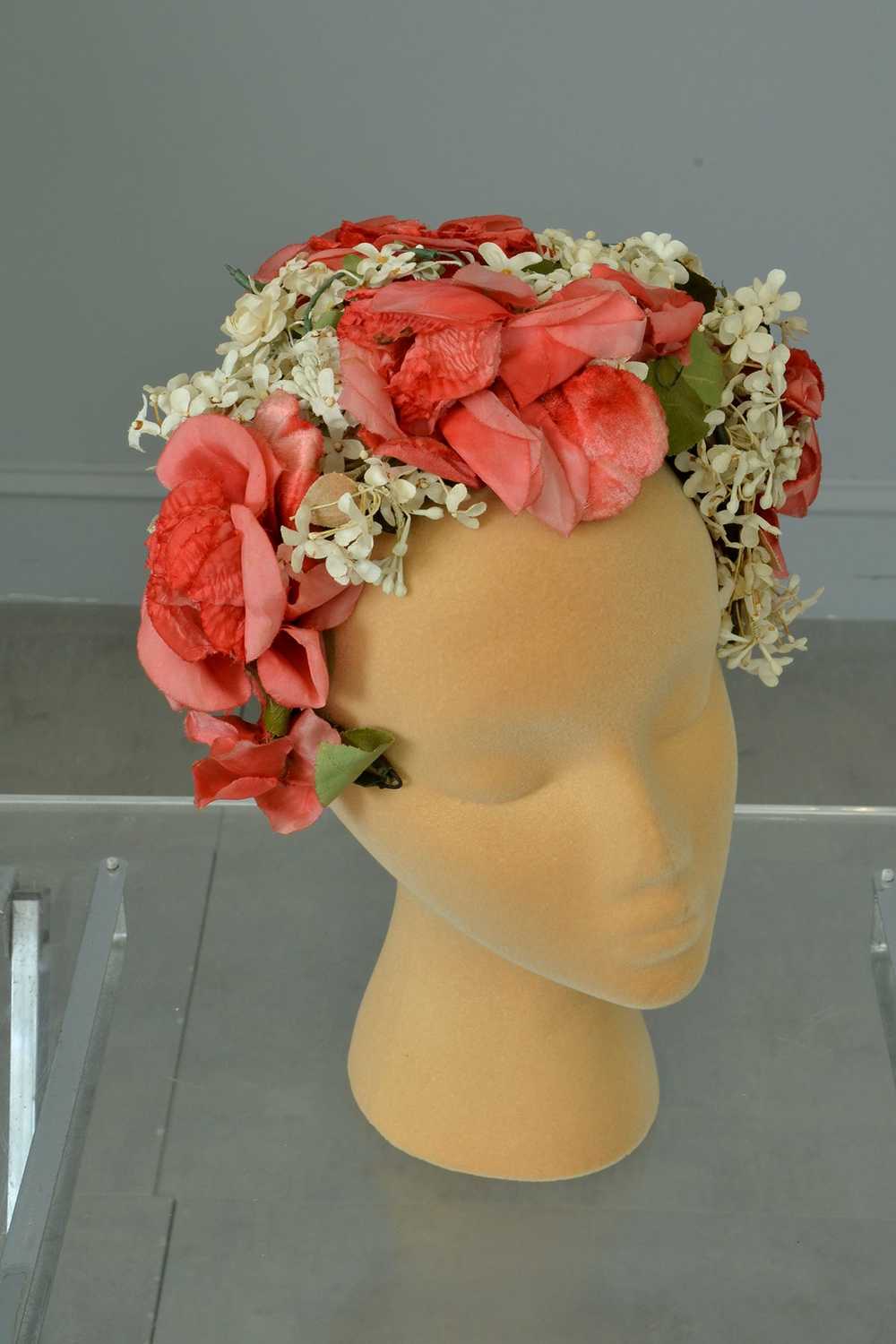 1950s Roses and Flowers Crescent Shape Headband H… - image 5