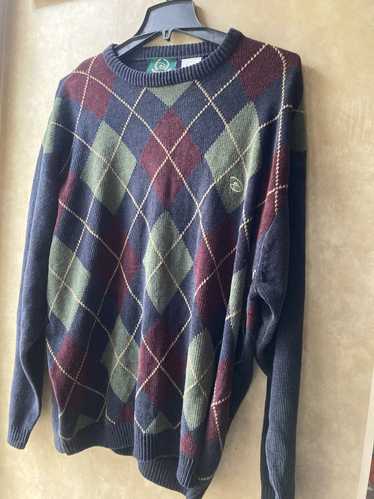 Disney × Vintage Disney Golf Argyle Sweater